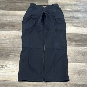 5.11 Tactical Black Mens L Regular Fit Utility Cargo Ripstop Taclite TDU Pants‎